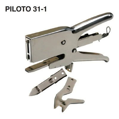 Engrapadora De Pinza Piloto 31-1 Con 3 Remachadores Cromada Color Plateado | Envío gratis