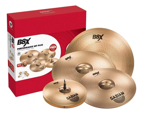 Sabian B8x Performance Set 14 + 16 + 20 + Crash 18 Gratis