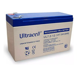 Bateria De Gel 12v 7ah Original Ultracell Recargable Psenda