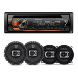 Toca Cd Pioneer Deh-s4280bt Bluetooth + 04 Falantes 240w Rms