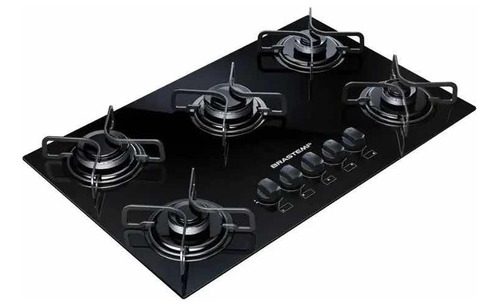 Cooktop Brastemp 5 Bocas Com Vidro Temperado Preto