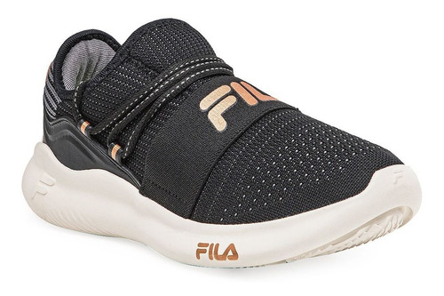 Zapatillas Slip On Fila Trend 2.0 Negro Oro De Runningmujer 