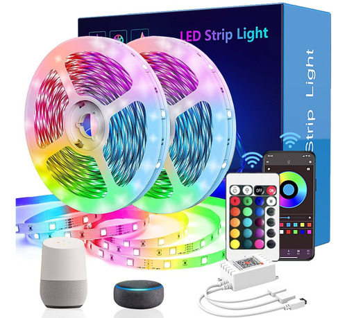 Tira De Luces Led App Alexa Wifi Control 5050 Rgb 20m(2x10m)