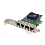 Placa Rede 4 Portas Gigabit Ethernet Pci-e X1 