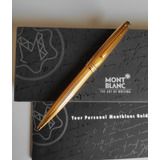 Boligrafo Montblanc De Plata Maciza Sterling 925  Vermeil 