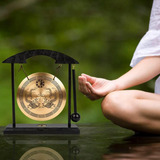 Gong De Escritorio Zen Art Brass Feng Shui Para Hogar Y Ofic