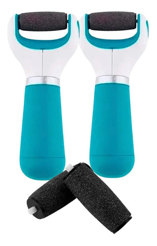 Set Exfoliadores Pies Callos Usb Inalambrico + 2 Repuestos