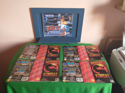 Sega Genesis Mortal Kombat Encarte Original