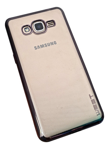 Funda Borde Color Metalizad Transparente Para Samsung J7 Pro