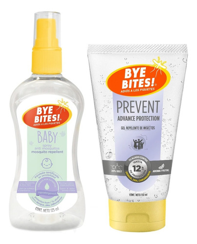 Duopack Spray Repelente Baby + Repelente Prevent Gel 