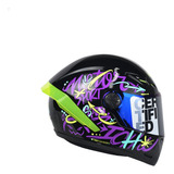  Casco Integral Ich 501sp Type Ngro Brllnt Morado N Visor Az