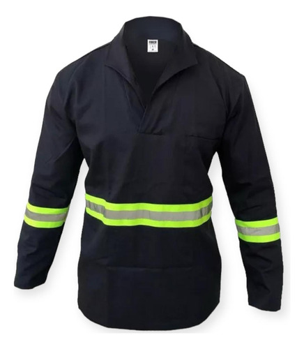 Uniforme Faixa Refletiva Abnt Jaleco Manga Longa Brim