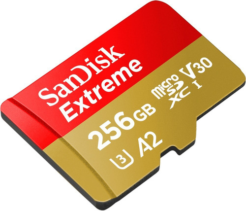 Memoria Micro Sd 256gb Sandisk Extreme U3 V30 A2 4k 190mb/s