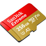 Memoria Micro Sd 256gb Sandisk Extreme U3 V30 A2 4k 160mb/s