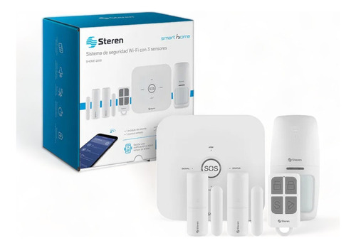 Sistema De Seguridad Wifi Con 3 Sensores Y Control Remoto