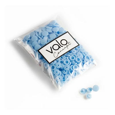 Broches Plásticos T5 Snap Azul Cielo 1.2cm VALO CONCEPT Ropa Manualidades | MercadoLibre