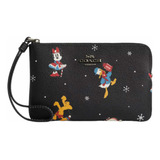 Monedero Muñequera Disney Coach Mickey Holiday Cn031 Orig