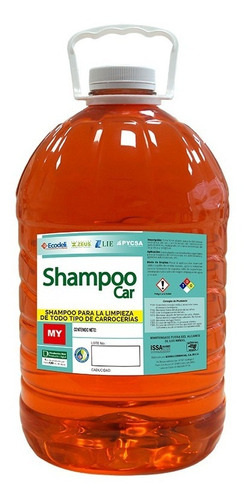 Shampoo Líquido Para Carrocería.  5 Litros