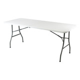 Mesa Plegable Hogar Color Blanco 1.80 Metro