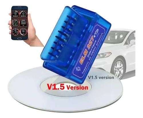 Escaner Automotriz Obdii Obd2 Bluetooth Elm327 V1.5 Versión