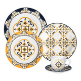 Set Vajilla Juego De Platos Ceramica Oxford 20 Piezas Varios