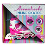 Patines Para Niña  19 A 22 Cm Aerowheels Rosas