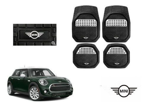 Tapetes Charola 3d Logo Mini Cooper 2019 2020 2021 2022 2023