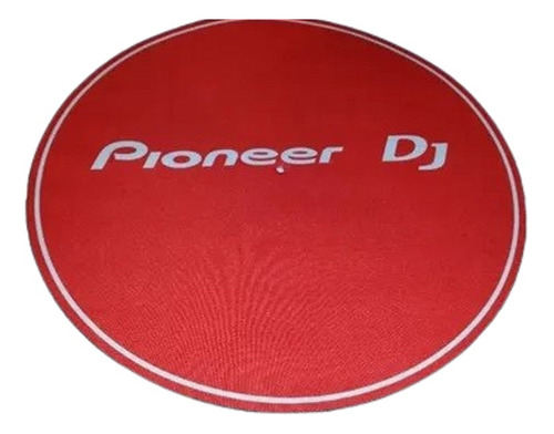 Pioneer Slipmat Paño Rojo Suave Para Bandejas Excelente 