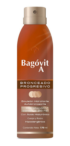 Bagovit Bronceado Progresivo Emulsión En Spray Continuo 150 