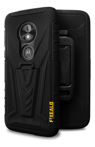 Funda Compatible Con Moto Rudo Protector Motorola + Mica 5d