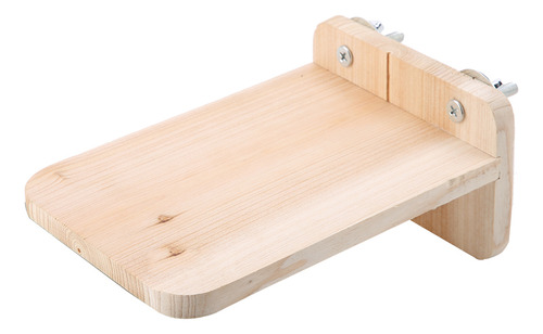 Plataforma De Madera Con Tornillos Para Jaula Pequeña De Hám