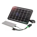 Panel Solar 15w Portátil Puerto Usb Cargador Celular