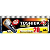 Kit 20 Pilha Alcalina Aa 1.5v Lr6 Toshiba