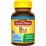 Nature Made Vitamina B12 5000 Mcg Fuerza Máxima 60 Softgels Sabor No Aplica