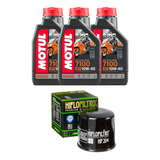 Kit Aceite Motul 7100 10w40 Y Filtro Hf204 Yamaha Mt09 Fz09