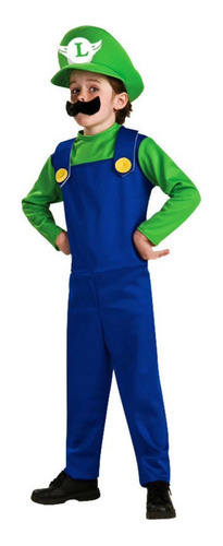 Disfraz Cosplay Super Mario Bros.la Película Luigi Nintendo Hombre/mujer Halloween Niño/niña Envio Gratis