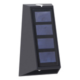 Lámpara De Pared Solar Led Con Sensor De Luz, Impermeable, E