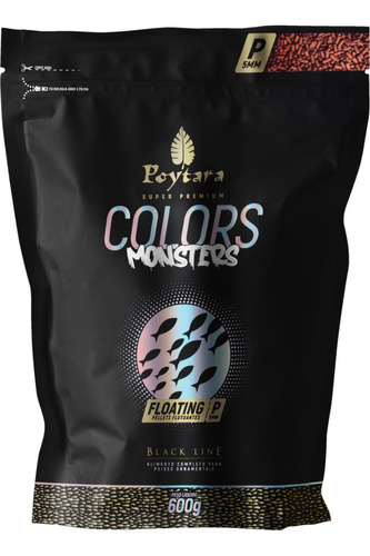 Ração Poytara Colors Monsters P Floating 600g