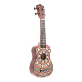 Ukelele Bamboo Panda Soprano Colores Uquelele Madera + Funda