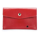 Monedero Carolina Herrera, Rojo 100% Cuero + Caja Dura