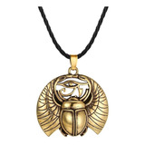 Collar Ojo De Horus Escarabajo Egipcio Amuleto Protección