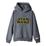 Buzo Buso Saco O Hoodie De Star Wars Gris