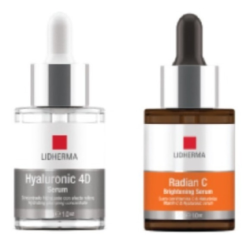 Lidherma Hyaluronic 4d Serum + Radian C Serum Día Noche Faci