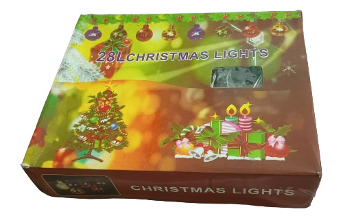 Luces Navidad De Colores Forma Lunas X28 - Le Faltan 2 Focos