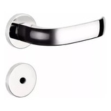 Fechadura Soprano Banheiro Icaro Roseta Redonda Cromada 40mm