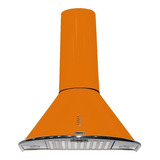 Campana Cocina Circular 60 3v Color Naranja Motor Turbo1000