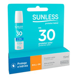 Protetor Labial Fps30 Sunless 15ml Farmax