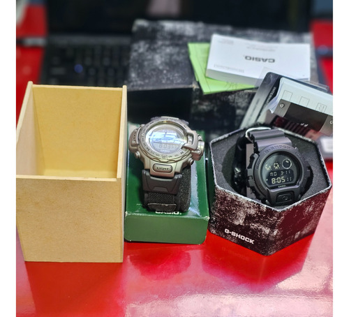 Relógio Casio Protek Prt 4000 Titanium Usado + G-shock 6900