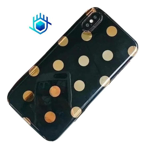 Funda Para iPhone Lunares Foil Corazones Mujer Hombre Case