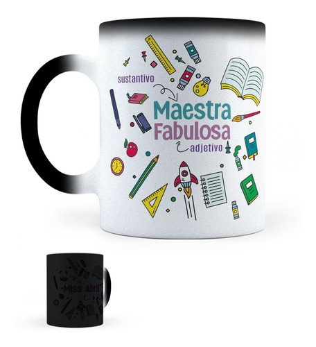 Taza Mágica Maestra Fabulosa Personalizada